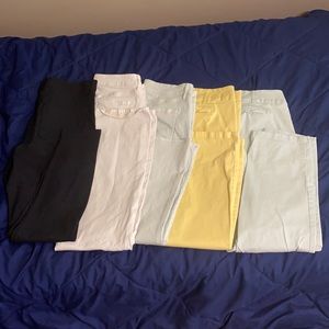 FIVE pairs of loft trousers/jeans